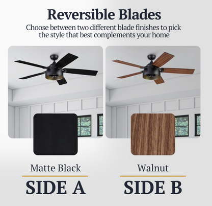 Prominence Home Octavia 52 Inch LED Ceiling Fan
