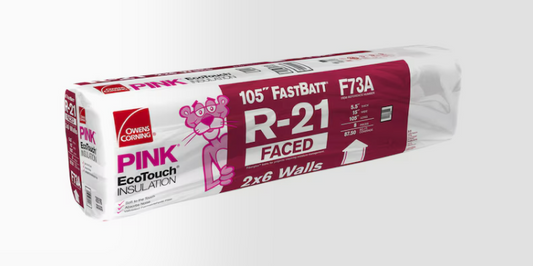 Owens Corning R-21 Faced Fiberglass Batt Insulation 87.50-sq ft (15-in x 105-in)