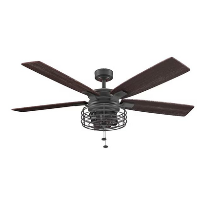Harbor Breeze Cedar Bluff 52-in Matte Black Ceiling Fan