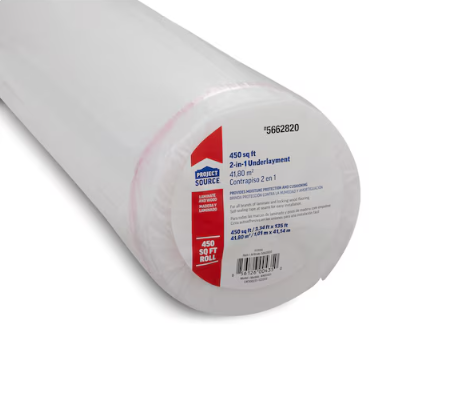 Project Source 2-in-1 450-sqft Roll Underlayment