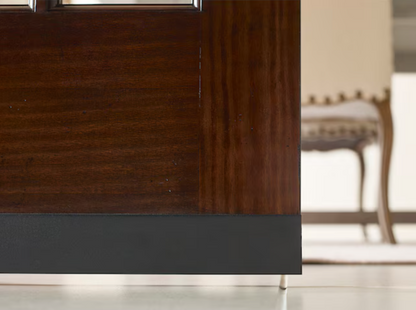 JELD-WEN 72-in Soft Close Single Barn door hardware kit in Matte Black