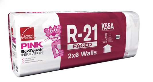 Owens Corning Faced Fiberglass Insulation 89.13 Sq.ft (23 in. x 93 in.)