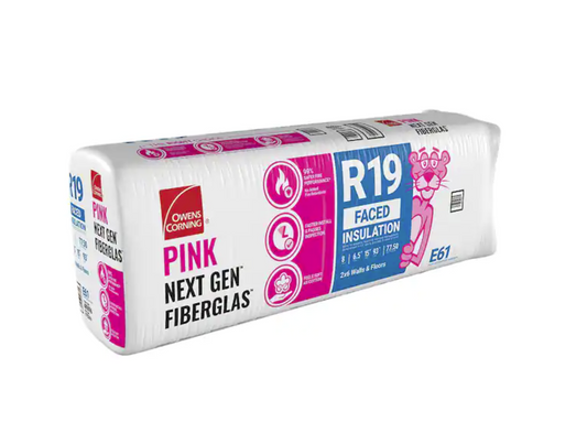 Owens Corning R-19 Unfaced Fiberglass Insulation 77.5 Sq. ft (15in x 9 3)
