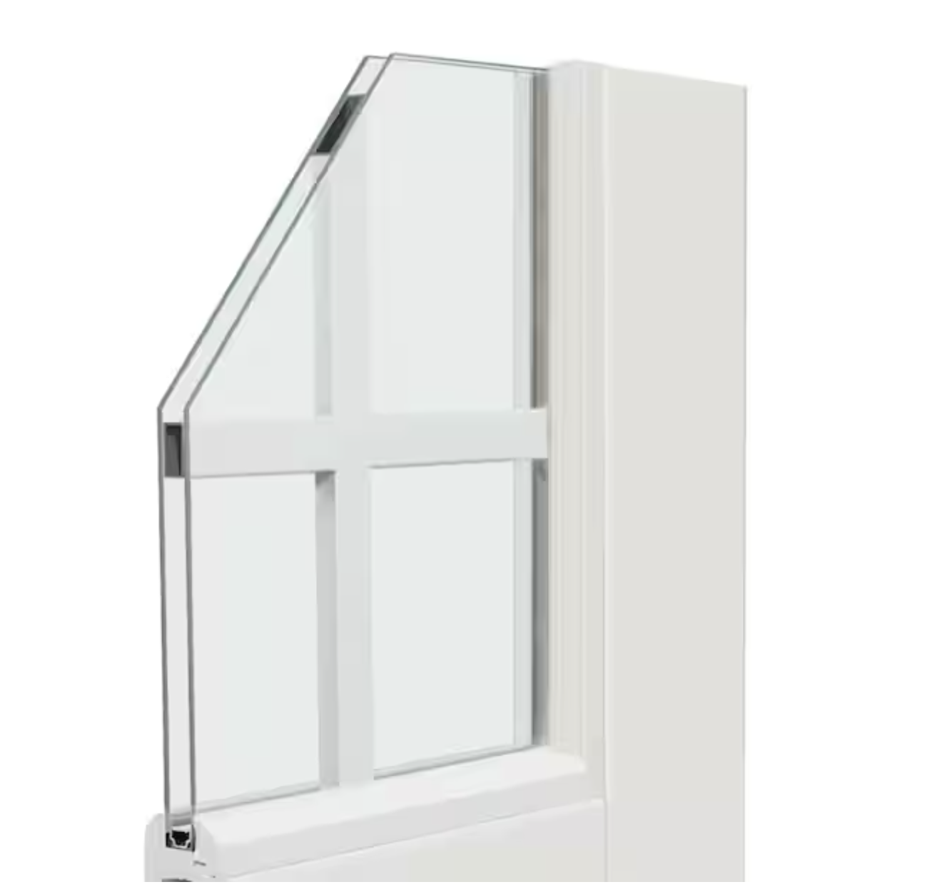 60 in. x 80 in. Fiberglass Smooth White Left-Handed Outswing Hinged Patio Door with 15-Lite