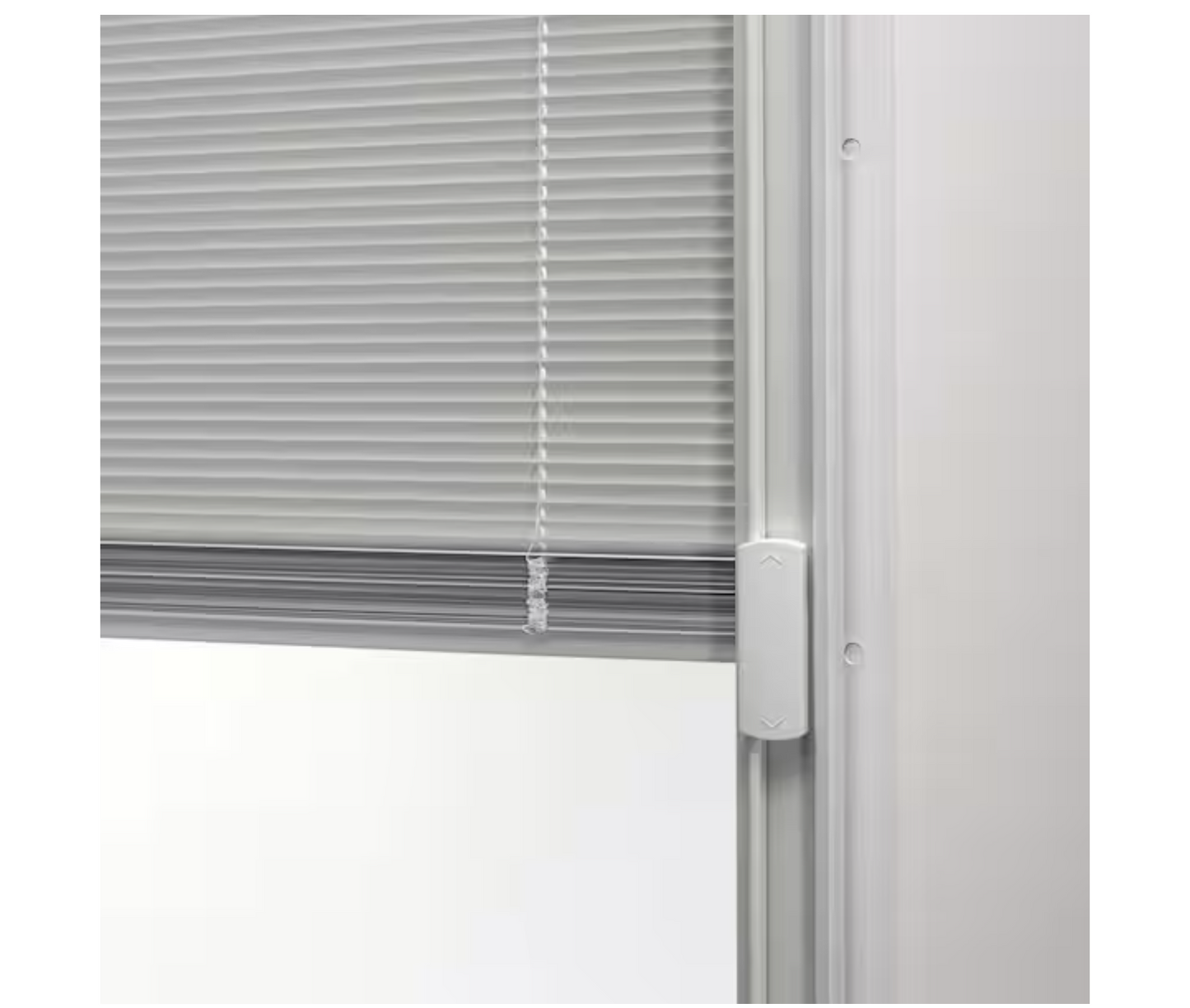 60 in. x 80 in. Internal Blinds Left-Handed Inswing Full Lite Clear Low-E Primed Fiberglass Smooth Prehung Front Door