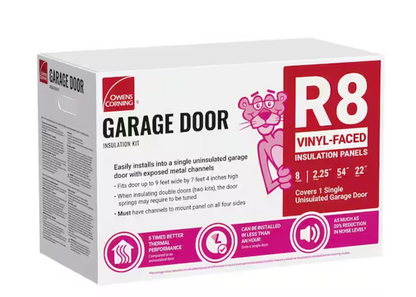 Owens Corning R 8 Garage Door Fiberglass Insulation Kit 22 in. x 54 in. (8-Panels)