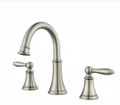 Pfister Courant Brushed Nickel Widespread 2-Handle Bathroom Faucet