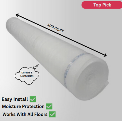 Blue Hawk 100 sq.ft Foam Moisture-Resistant Flooring Underlayment
