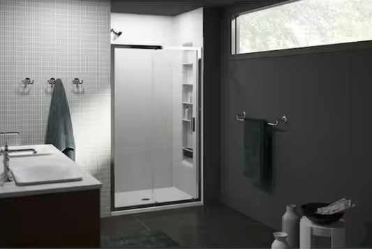 KOHLER Tresham 48-In x 36-In Buscuit Shower Base with Center Drain