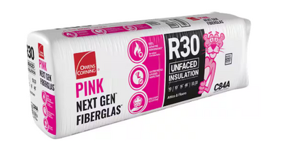 Owens Corning R-30 Unfaced Fiberglass Insulation 53.33 Sq.ft 16 in. x 48 in
