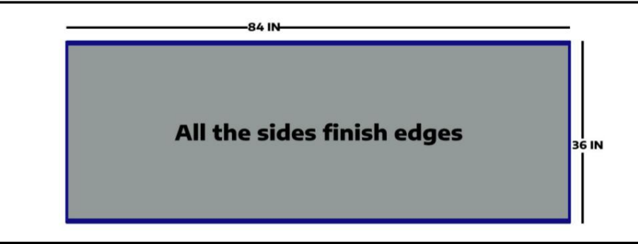 LUX Calcutta Lorenza LQ-907 Quartz Countertop Island