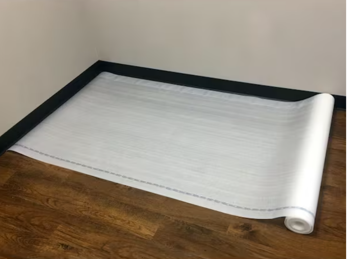 100 sq. ft. Rolls 40 x in. W 30 x ft. L x 2 mm T Moisture Protection Standard Foam Underlayment for Laminate Floors