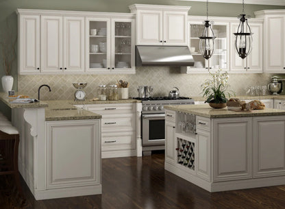 Casselberry Antique White Kitchen Cabinets