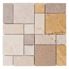 Rust Block Medley Mosaic Tile $5 PER SQ. FT