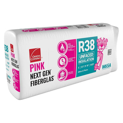 Owens Corning R-38 Unfaced Insulation 64sq.ft (24-in W x 48-in L)