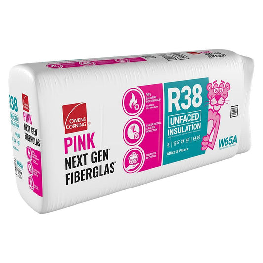 Owens Corning R-38 Unfaced Insulation 64sq.ft (24-in W x 48-in L)