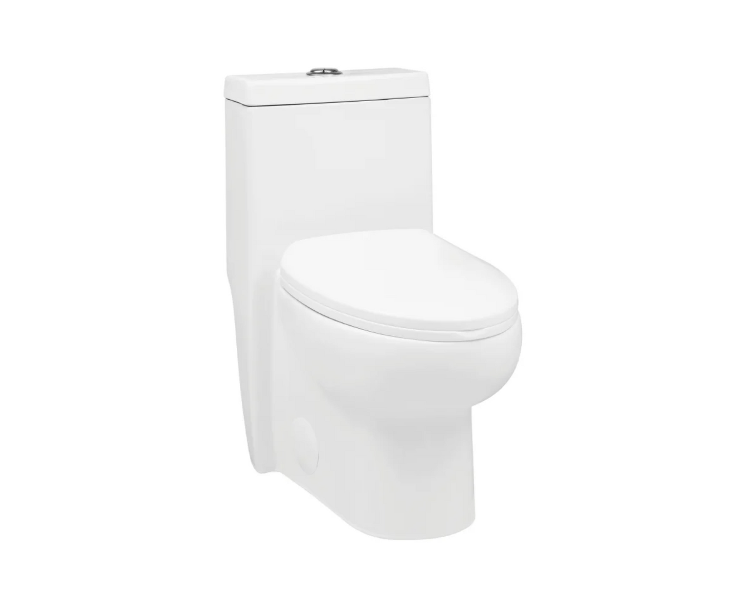 Swiss Madison Soleil 1.6 GPF Dual Flush One Piece Elongated Toilet with Push Button Flush - Seat Included