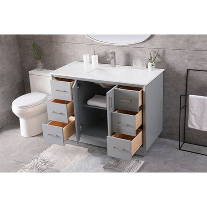 Hayes 48 X 22 X 35 inch Grey Vanity Sink Set