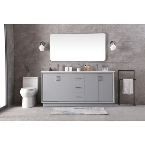 Hayes 72 X 22 X 35 inch Grey Vanity Sink Set